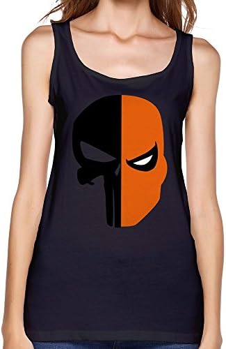 QDYJM Women's Deathstroke Punisher Skull Face Mask Tank Top - Black