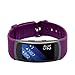 X4-TECH Band for Gear Fit2 Watch Soft Silicone Replacement Elastomer Band Plastic Wristband for Samsung Galaxy Gear Fit 2 SM-R360 Smart Watch (Purple)