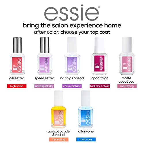 essie Nail Care, 8Free Vegan, Speed Setter Top Coat, quickdry nail