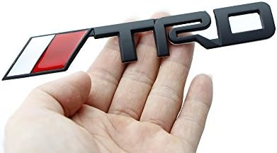 Aryellys Packs Auto 3D Emblem Badge Sticker Decal for Car, Trucks, SUV, Motorcycle, ATV Logo (Metal TRD Matte Black)