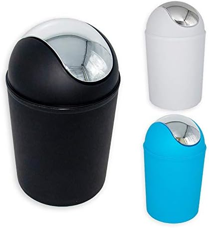 CALITEK Plastic 5 Litre Swing Waste Dustbin - Black
