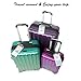 Seala Cruise Luggage Tags, Wild Etag Holders Zip Seal & Colorful Stainless Steel Loops, Great Cruise Ship Accessories (5 Pack - Clear)