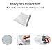 Beautyhero Blackout Window Film Sun Blocking 35.5x78.7 Inches Privacy Frosted Static Cling Window Tint Covering 100% Sun Light Blocking Removable Anti Glare Reflective Film for Home Black White