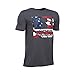Under Armour Boys' Big Flag Logo, Carbon Heather/White, Youth Large