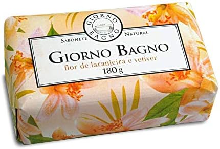 Sabonete em barra Flor de Laranjeira & Vetiver Giorno Bagno 180 g: Amazon.com.br: Beleza