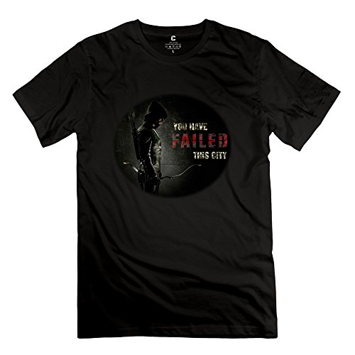 Fashion Cool Man Arrow Tshirts Customized For Adult Black