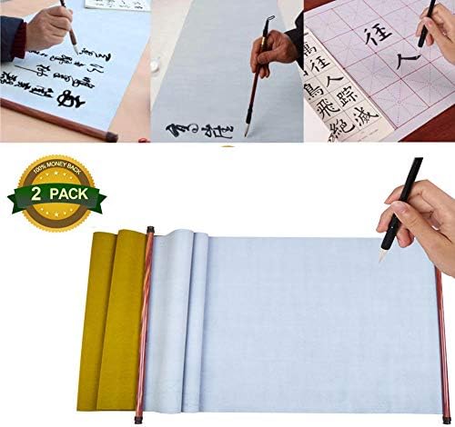 Antrixer Reusable Chinese Magic Cloth Water Paper Calligraphy Fabric Book Notebook Writing Grid Sumi Paper