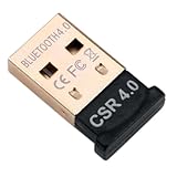 HDE Bluetooth v4.0+EDR Adapter Dongle Ultra Mini USB 2.0 Wireless Converter with Integrated Antenna for Windows Mac and Linux