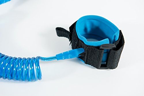 Anti-Lost Child Wrist Strap By Buyartosh: Connecting Wrist Band For Kid &amp; Parent In Orange And Blue – Soft Skin Friendly Padded Straps &amp; Strong Steel Wire – Safety Bracelet Belt For Crowded Places