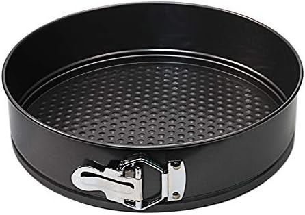 Nonstick Springform Pan Premium Leakproof Carbon Coated Steel Baking Pie Cheese Cake Molds Pan with Quick Release Latch and Removable Bottom (7 inch)