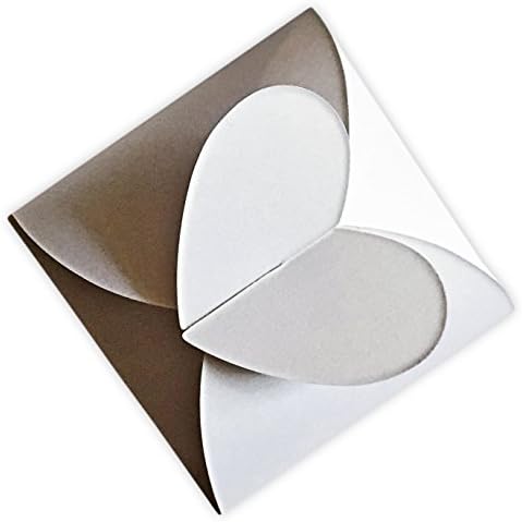 Pearl White Treat Box with Heart Top Closure