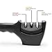 Diamond Steel Knife Sharpener, Amado 3-Stage Sharpening System Including Diamond Rod Slot, Tungsten Steel Blade Slot and Ceramic Rod slot, Best Cutlery and Knife Accessories