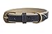 Soft Leather Dog Collar Padded khaki Puppy Pet Necklace 11-21 inches Retractable