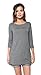 Free to Live Women's Flowy Elbow Sleeve Jersey Tunic Blouse Top Made in USA (Medium, Charcoal)
