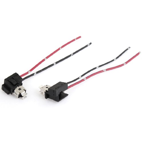 uxcell 2 Pcs H1 H3 Plastic 2 Wires Fog Light Headlamp Socket Adapter for Car