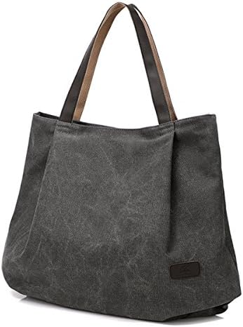 Canvas Tote Bags for Women, Shoulder Bag Casual Big Shopping Bags Handbag Work Travel Bags for Women Girls Ladies