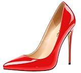 AOOAR Women's High Heel Solid Party Pumps Shoes