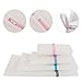Okroo Zip Up Laundry Bags Value Pack , White Mesh Laundering Washing Bags For Daily Laundry,Home Stroage and Travel Organizer 5pcs