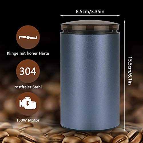 AVNICUD 150C Elektrische Kaffeemühle, kaffeemühlen elektrisch,150 W, Kapazität 50 g, leicht und tragbar, Für… – Bild 3