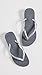 Havaianas Women's Slim Flip Flop Sandal, Grey/Silver, 7/8 M US