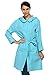 Fanala Women Raincoat Packable Hiking Travel Hooded Rain Jacket Trench Windbreaker