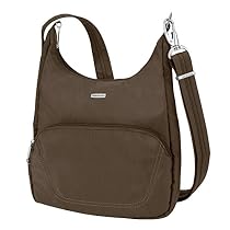 Travelon Anti-Theft Classic Essential Messenger Bag, Chocolate, One Size