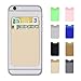 AxPower Cellphone Credit Card Holder 3M Adhesive Stick on Wallet Lycra Cell Phone Cash Pouch for iPhone 7 iPhone 8 iPhone X Samsung S8 S8 Plus (Gold)