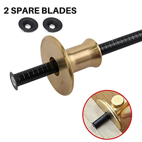 RED OAK TOOLS Wheel Marking Gauge Set 6''(inch) / 150mm woodworking tool, Including 2 Spare Steel Cutters - Thumbnail 4