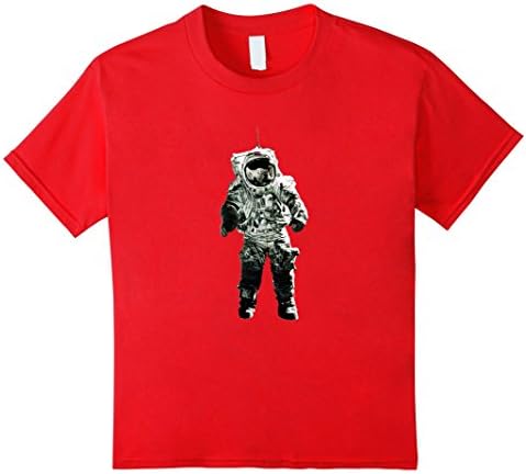 Kids Astronaut Spacesuit Moon Space Walk T-Shirt 10 Red