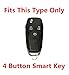 Ford Fusion Key Fob Cover：Key Shell Fit for Ford Fusion Keyless Remote Case Replacement 2013 2014 2015 2016 | | n5fa08taa 164r7986