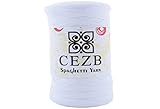 T-shirt yarn Ribbon Zpagetti ~ 250 gr and 175 yard long (160 meter) For Sewing Knitting Crochet (White)