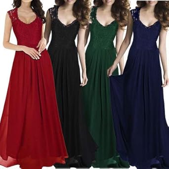 Buy Strawberry One Piece Dress For Women Newest 19 Women S Formal Floral Lace Type Party Scene Maxi Dress Sweat Black At Amazon In