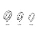TIGRADE Titanium Rings 4MM 6MM 8MM 10MM Wedding Band in Comfort Fit Matte for Men Women, Silver, 6MM, Size 12