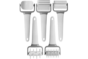 Fox Run Pastry and Pasta Wheels, Set of 5 Dough Cutter Tools