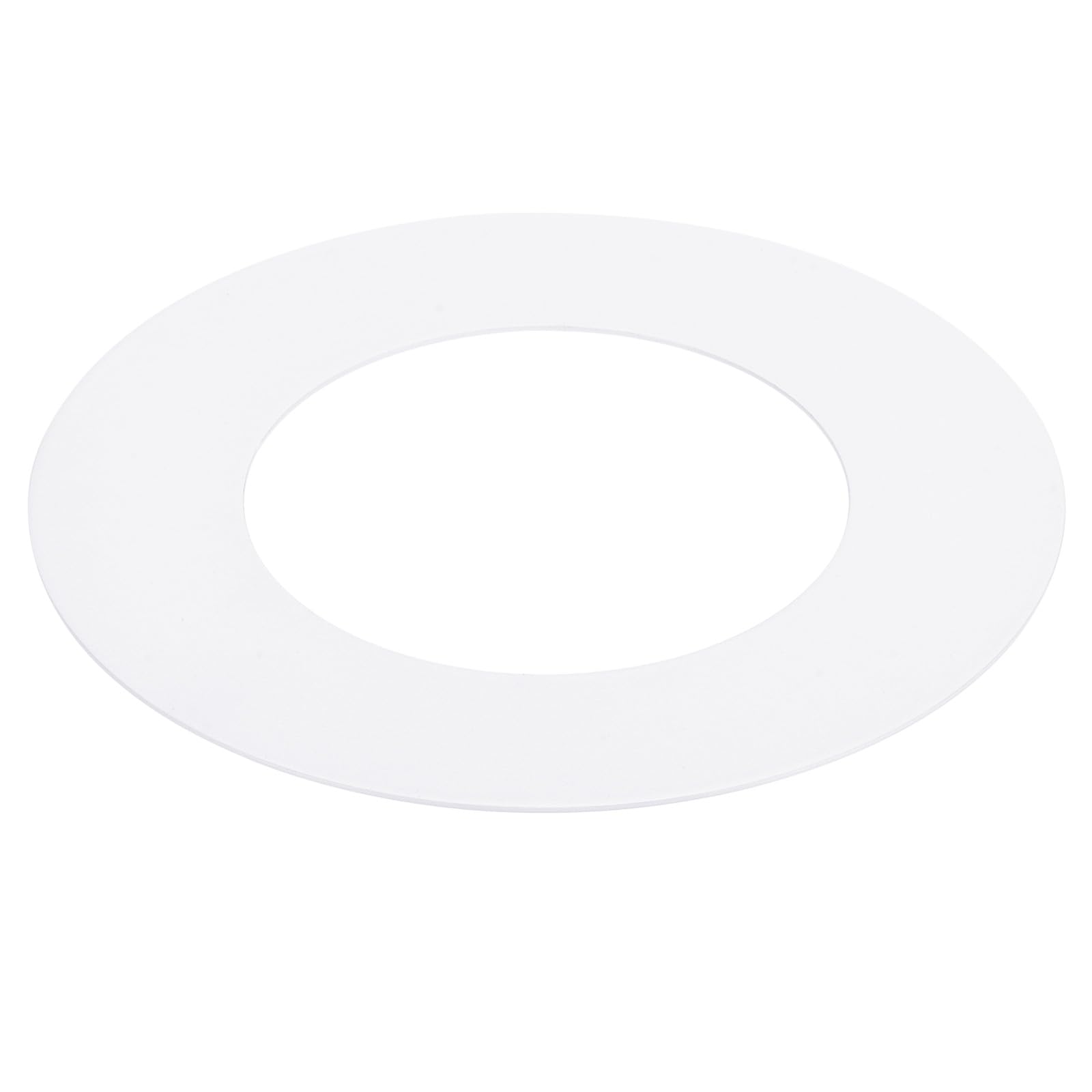 PATIKIL 2.76" ID 4.53" OD Goof Rings for Recessed Light, Matte White Goof Metal Trim Ring Lighting Fixture for Ceiling Wall Recessed Can Downlights