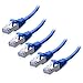 Cable Matters 5-Pack Snagless Cat 6a, Cat6a (SSTP, SFTP) Shielded Ethernet Cable in Blue 5 Feet primary
