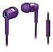 Philips SHE7055PP/00 CitiScape Indies Collection In Ear Headphones with Mic - Purple