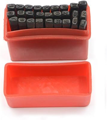 Marking Stamps Steel Hand Metal Set Punch Letters Alphabet & Numbers Die Tool Craft in Plastic Case (2.5mm Letter)