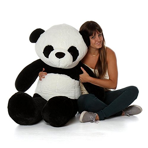 Lovebug Cute Bootsy Panda 90 cm 3 feet Huggable and Loveable for Someone Special Teddy Bear - 90 cm(Black & White)