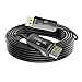 CABLEDECONN Fiber 8K 4K DisplayPort Cable DP 1.4 HBR3 8K@60Hz 4K@144Hz High Speed 32.4Gbps Optical Fiber Slim and Flexible DP to DP Cable 10m 33ft