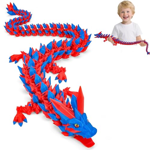 Mystical Red-blue Dragon