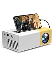 6500 Lumens Mini Projector, 720P HD Movie Projector, zemeollo 1080P Full HD Supported Portable Projector, 120‘’ Home Theater Projector, Compatible with iOS/Android/TV Stick/HDMI/USB/AV Interface