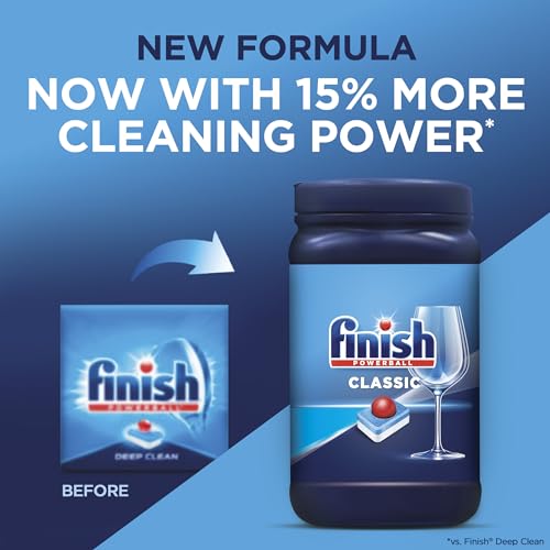 FINISH Classic, Dishwasher Detergent, Powerball, Dishwashing Tablets, Dish Tabs, 84 Count