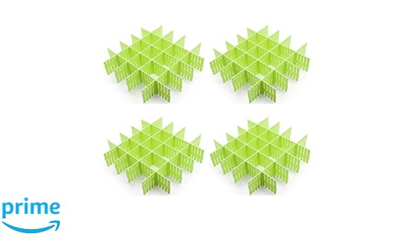 Croing 32 Pcs Plastic Diy Grid Drawer Dividers Drawer