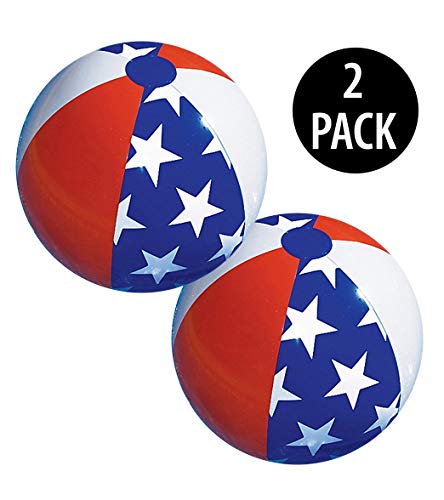 American Patriotic Beach Ball (Set of 2) 4th of July Decorations - //coolthings.us