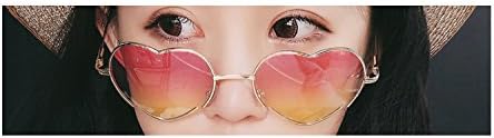 New Retro Metal Love Heart Sunglasses Heart Ocean Sunglasses Women Heart Fashion Sunglasses 014