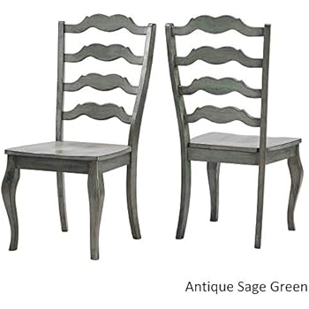 Inspire Q Eleanor French Ladder Back Wood Dining Chair (Set of 2) by Classic Sage Antique