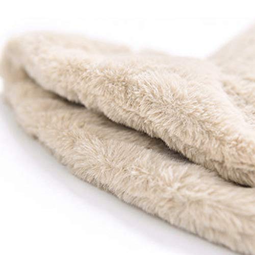 Higlles Damen Fischerhut Lässig Einfach Einfarbig Herbst Und Winter Warmer Plüsch Faltbar Sonnenhut Anglerhut Strandhut… – Bild 6