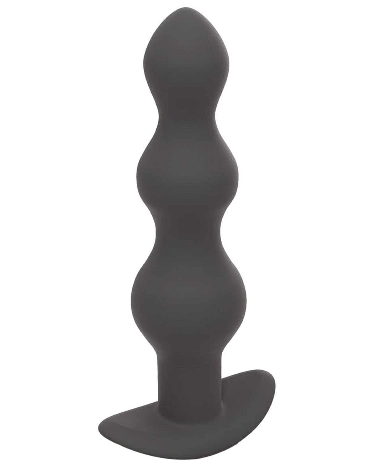 Dorcel Deep Secret -, Medium Remote Controlled Vibrating Anal Beads 100% Silicone, Black