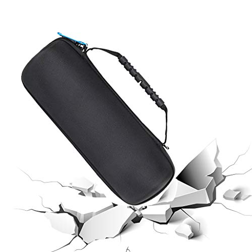 Huangou ❤ Travel Zipper Speaker Bag ❤ Travel Essential for JBLCharge 4 Bluetooth Speaker Carrying Bag+Silica Gel Case (Black, 320 X 12 X)